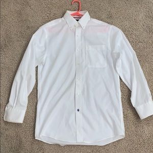 Tommy Hilfiger white button up collard shirt
